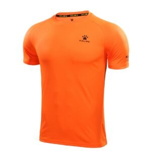 camiseta o polera de entrenamiento naranja