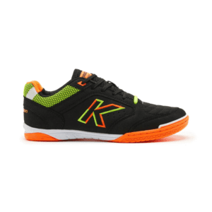 Zapatillas Futsal Precision Negro Naranjo Neón Kelme