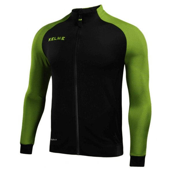 Polerón de Entrenamiento Montes Negro/Verde Kelme