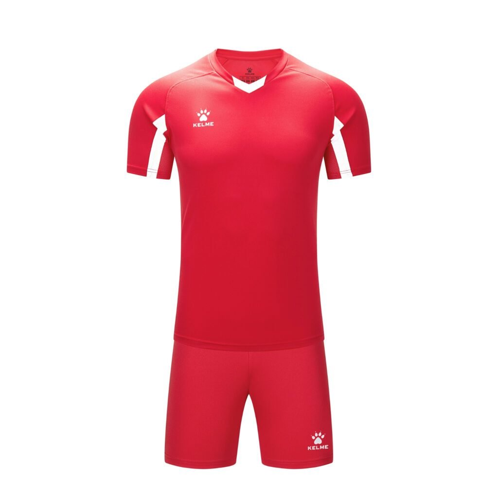 Indumentaria de Fútbol Leon Rojo y Blanco Kelme (1)