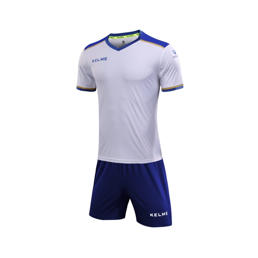 Indumentaria de Fútbol Segovia Blanco Azul Royal Kelme