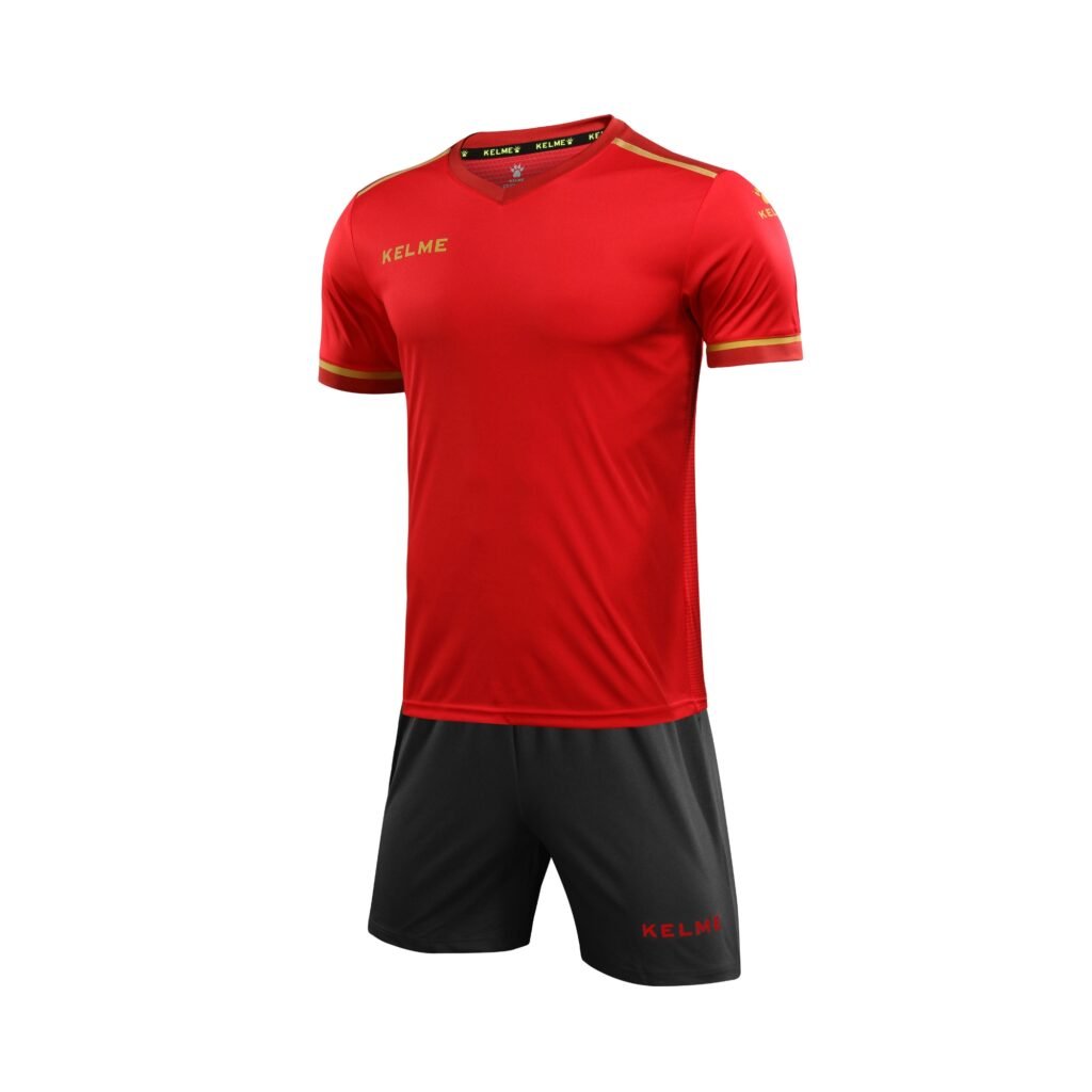 Indumentaria de Fútbol Segovia Rojo Gris Kelme