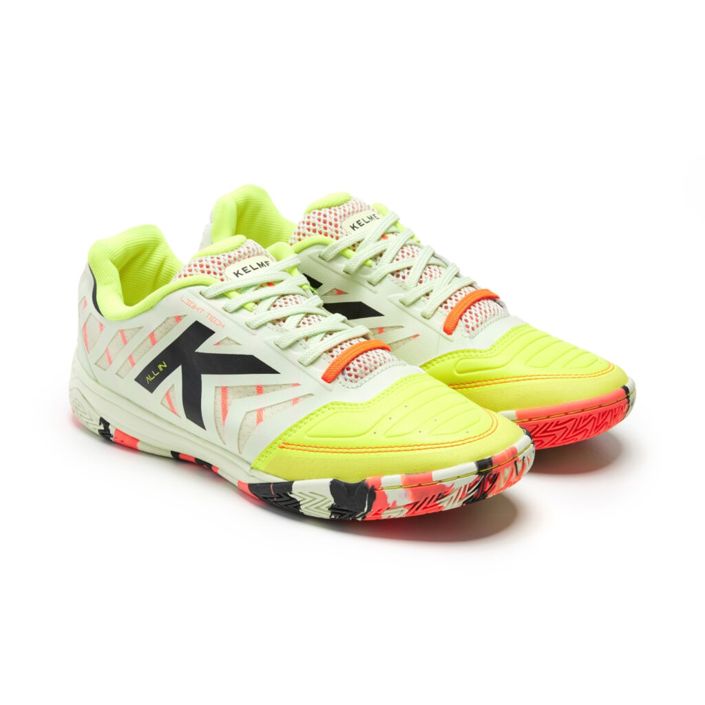 Zapatillas Futsal All In Lima y Verde Kelme (1)