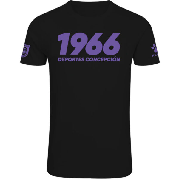 Polera Algodón Deportes Concepción Negra 2026 Kelme