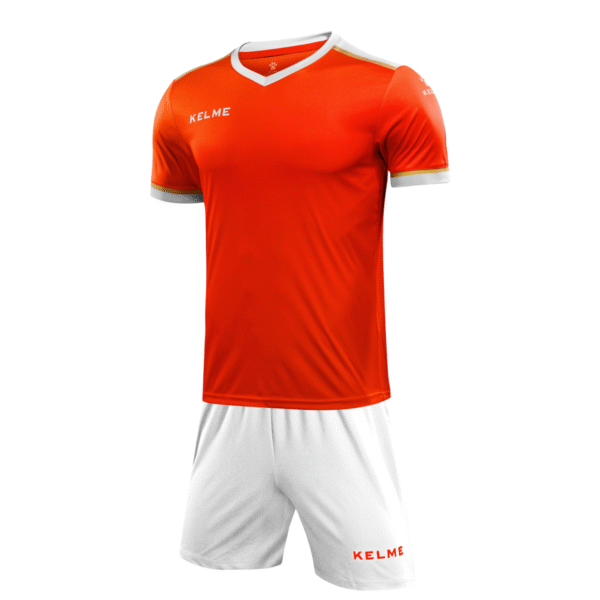 Indumentaria de Fútbol Segovia Naranja Neon y Blanco