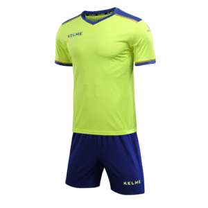 Indumentaria de Fútbol Segovia Amarillo Neon y Azul Royal