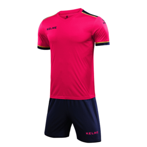 Indumentaria de Fútbol Segovia Rosado Neon y Azul Oscuro