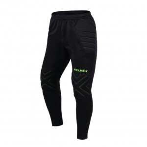 Pantalon Largo de Arquero Negro y Verde Kelme